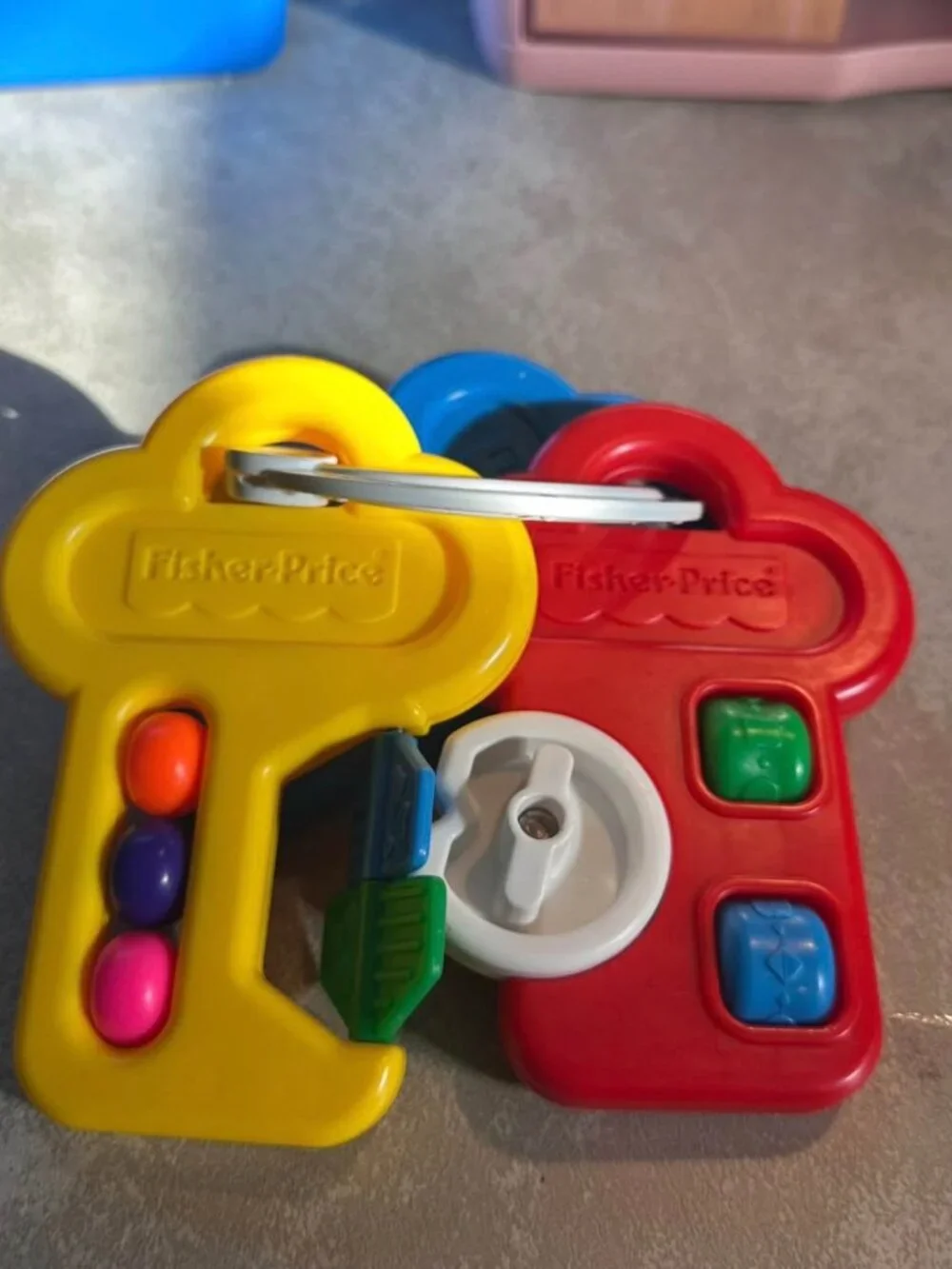 Fisher-Price 1994 Vintage Activity Keys Rattle Set Baby Toddler Toy